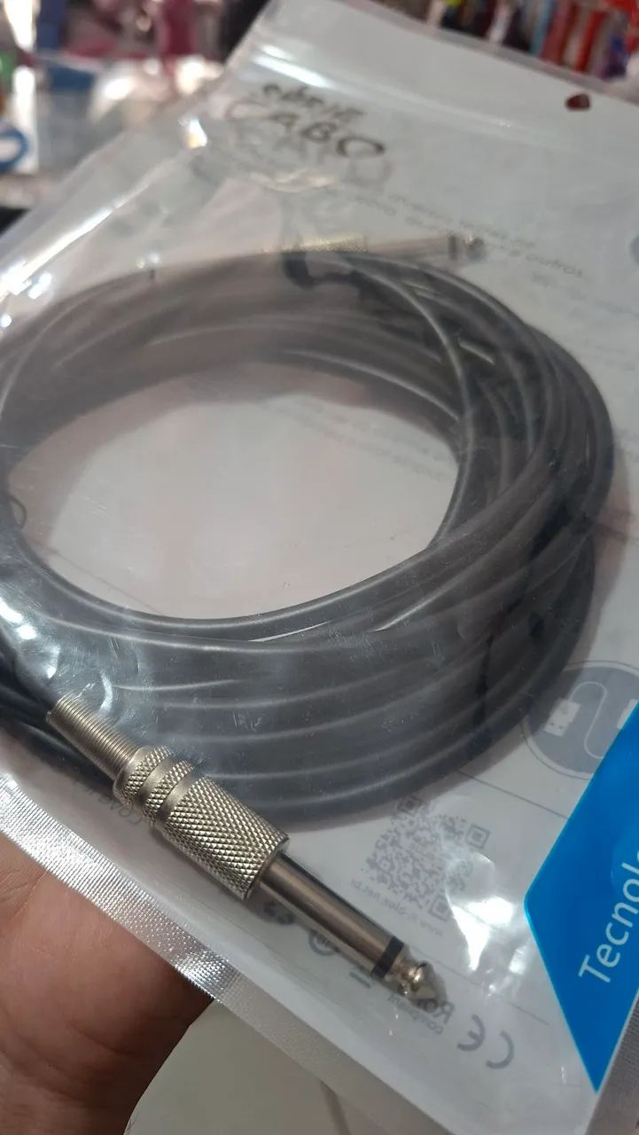 Cabo P10 / P10 mono 5 metros - Foto 2