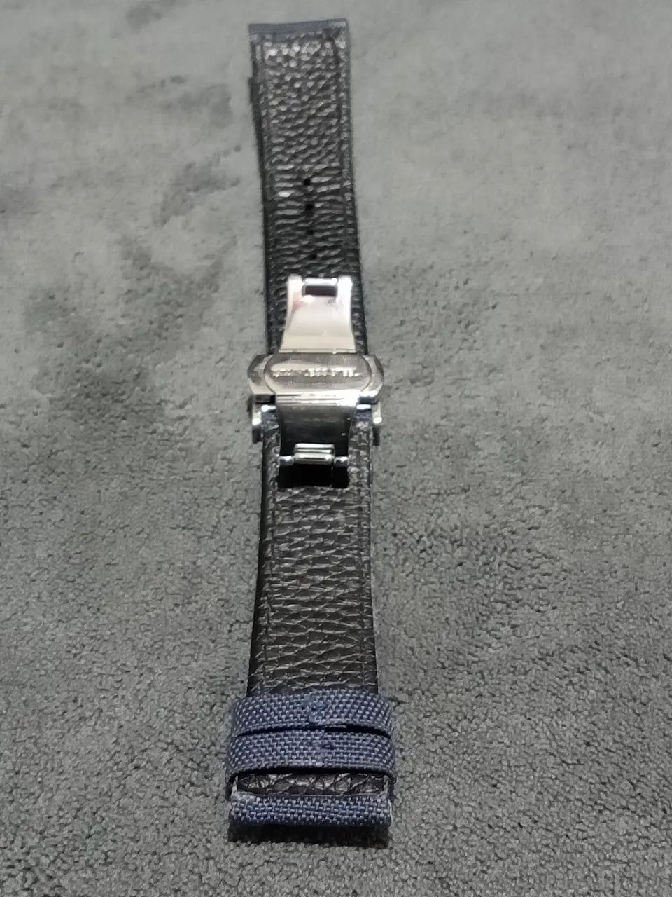 Pulseira para relógio em nylon e couro legítimo 20 mm - Foto 2