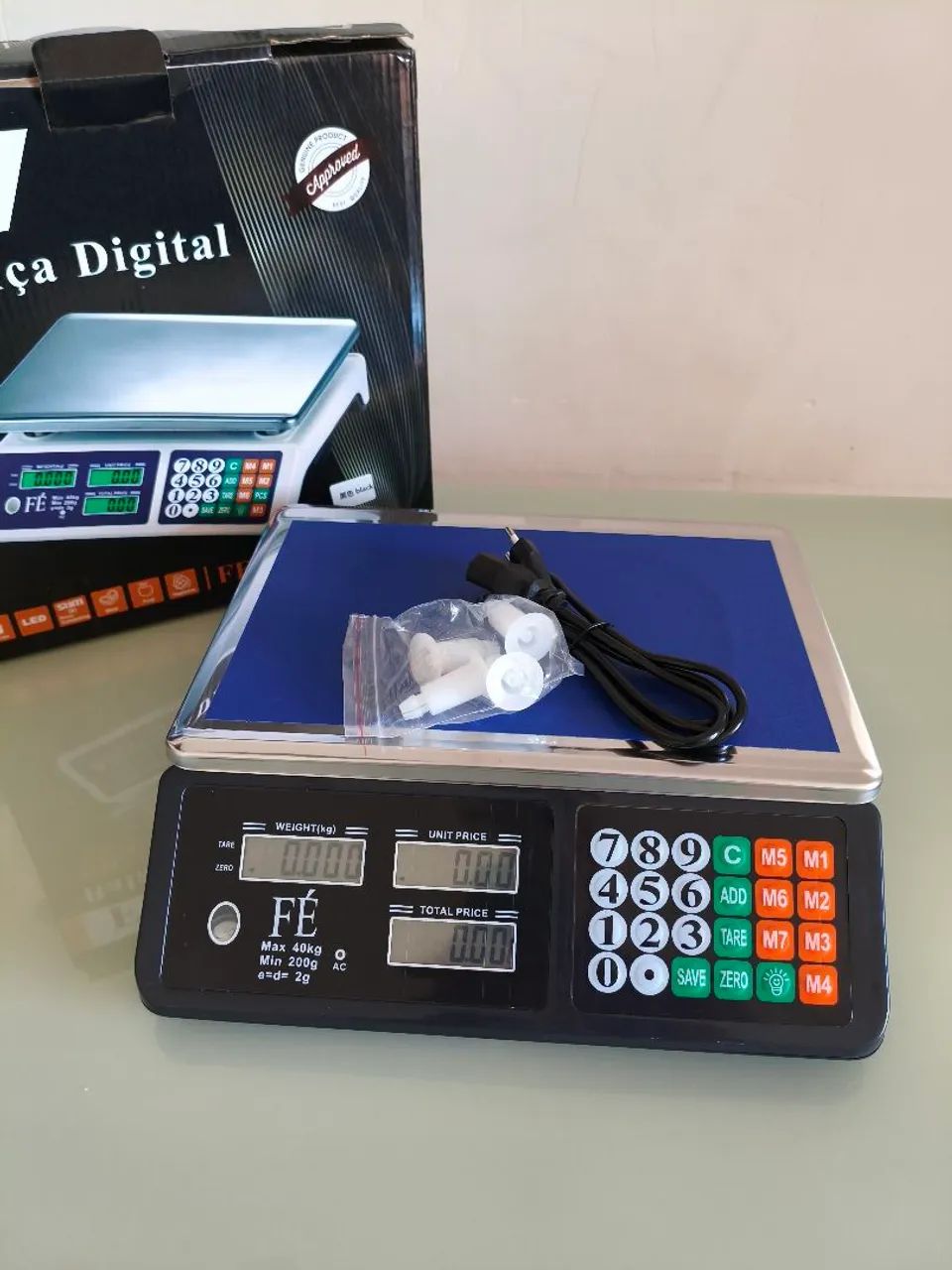 Balança digital 40 kg FE com bateria interna - Foto 2