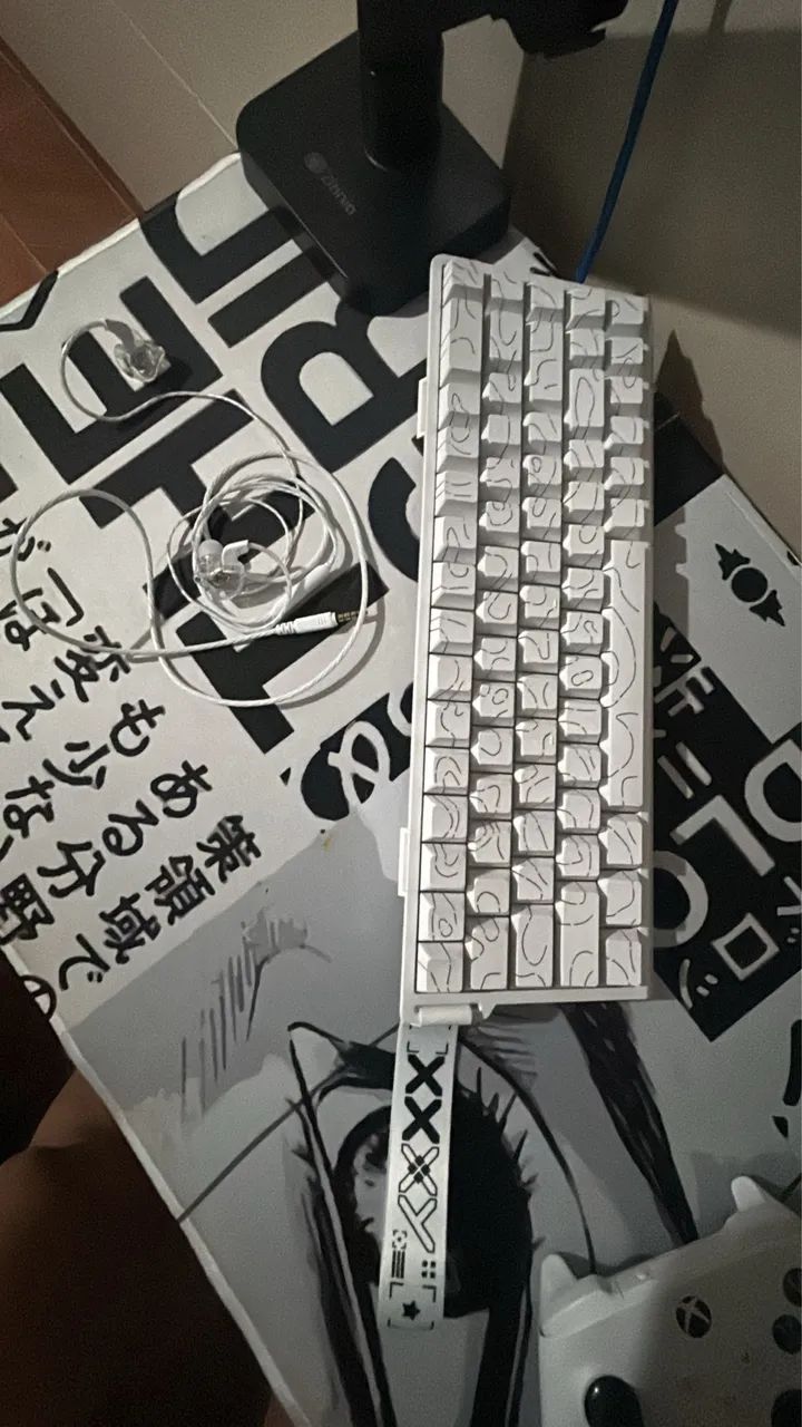 teclado e fone