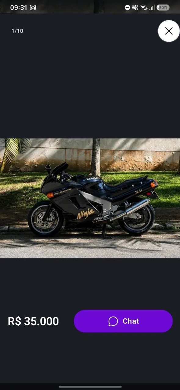 Motos Kawasaki Ninja Zx-11 1100cc no Brasil