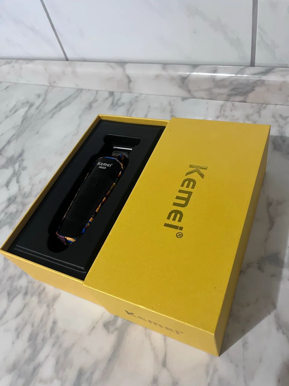 Máquina de Acabamento Profissional Kemei Max5090 - Visor LCD - Foto 4