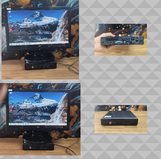 Computador All in one hp mini 600, core i5, 8gb ssd, com jogos - Foto 2