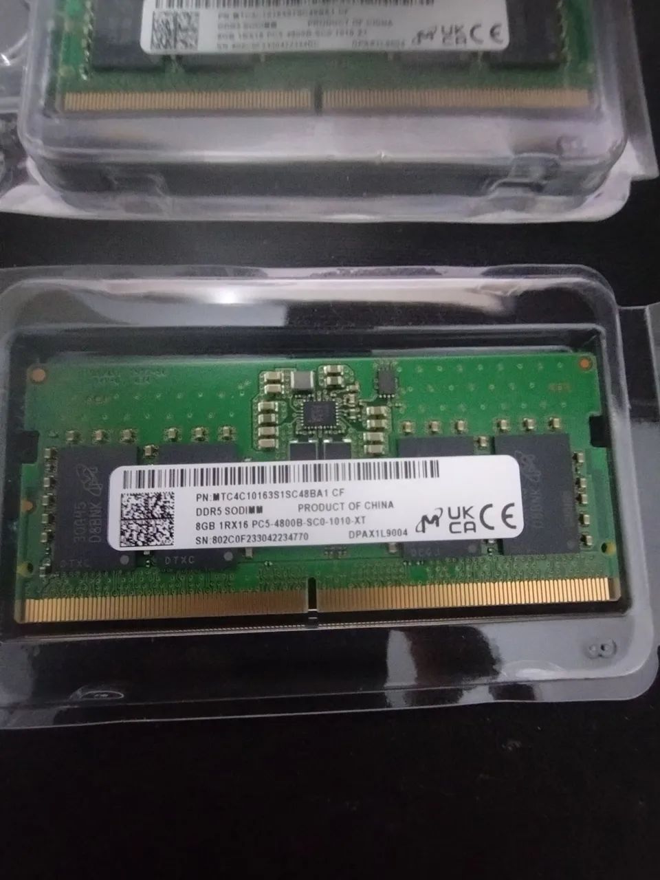 Memória ram sodimm 8gb DDR5 notebook 4800Mhz