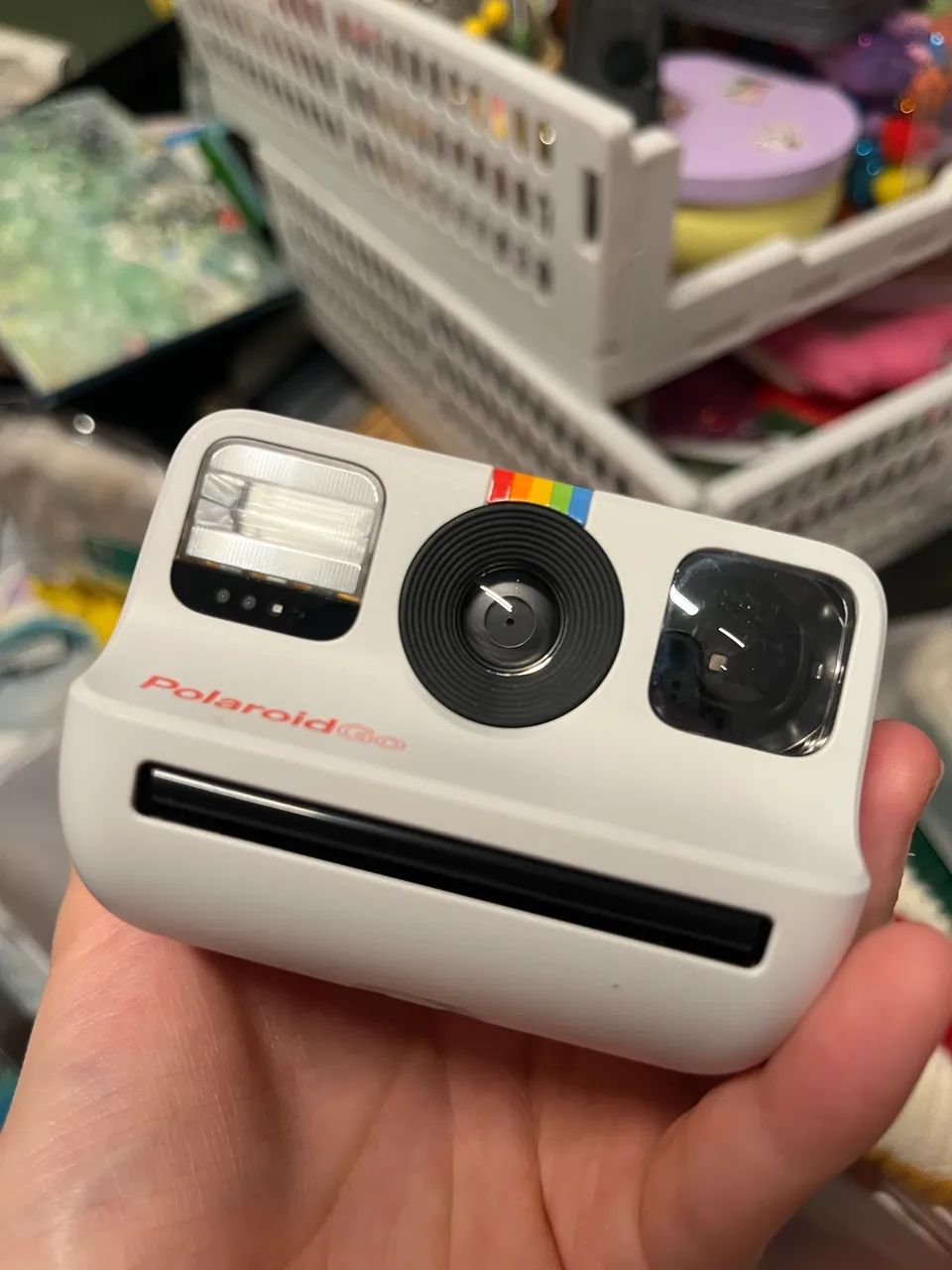 Câmera Instantânea Polaroid Go Branca - Funcionando 
