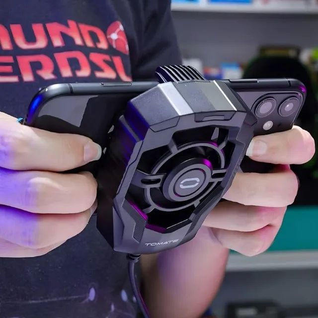 Cooler Gamer para Celular Tomate MSR-714 Preto 5500RPM Micro-USB - Foto 2