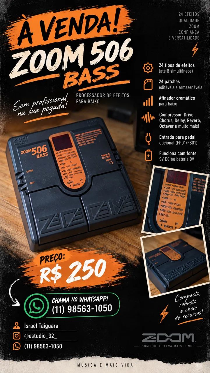Zoom 506 bass