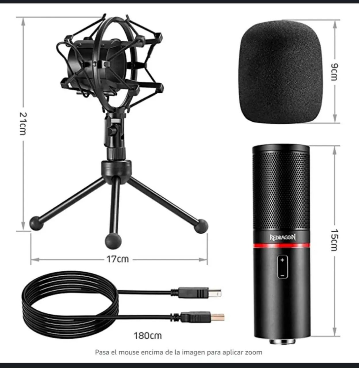 Microfone Blazar Streaming e Gamer USB seminovo - Foto 3