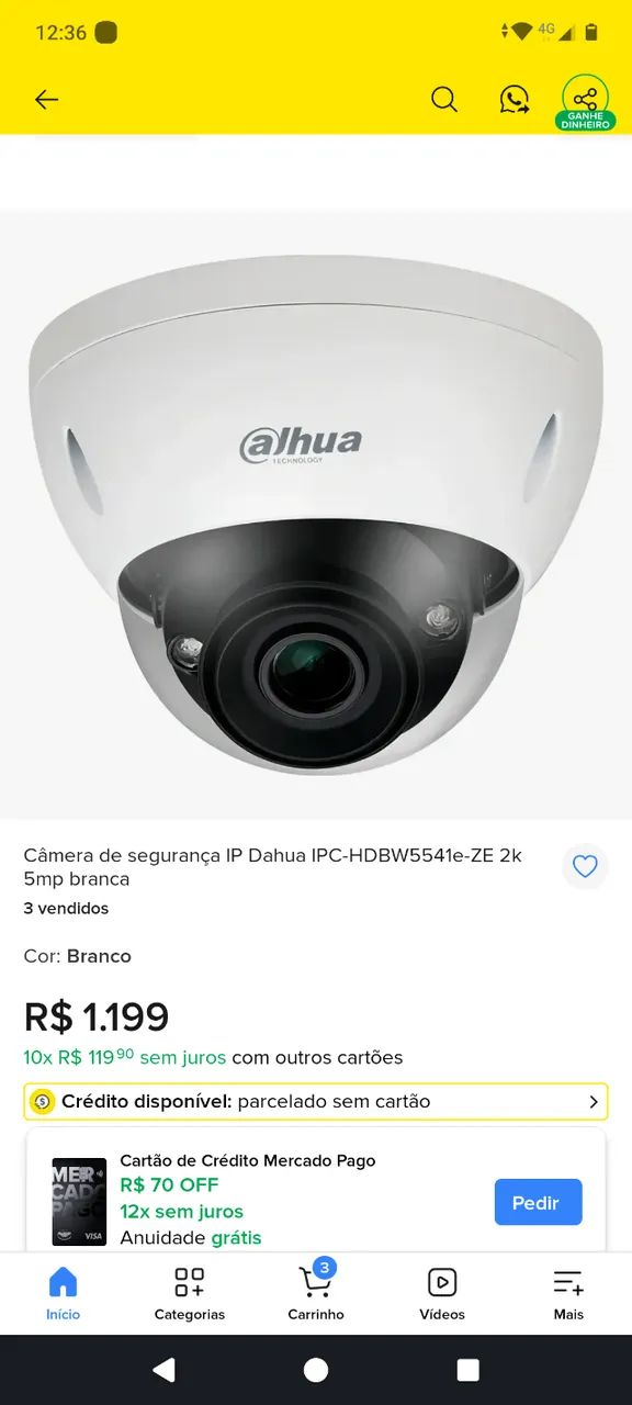 Câmera de segurança 