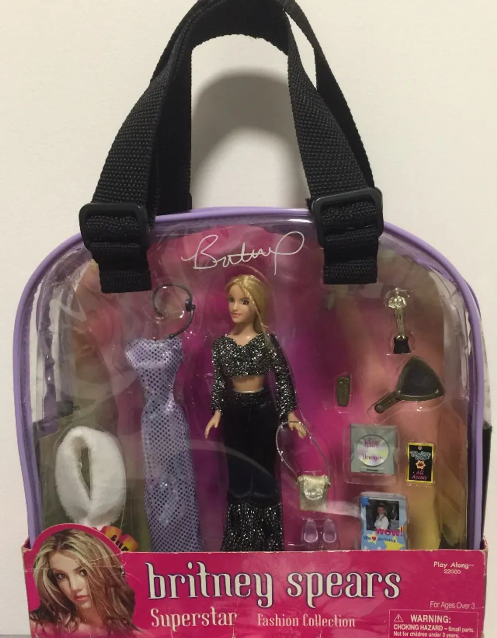 boneca superstar fashion collection britney spears (play along) - stronger/lucky 