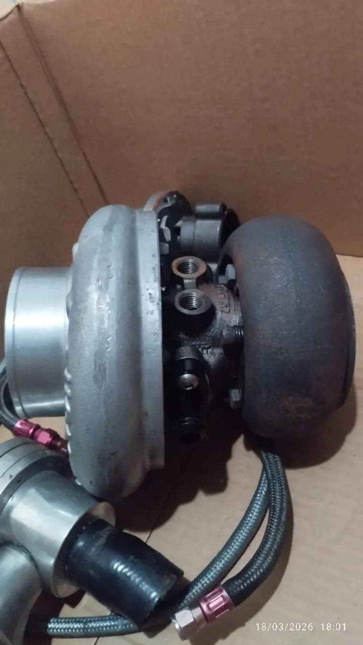 Turbina HOLSET by TurboEX .70 Pulsativa + Válvulas e Aeroquip - Foto 4