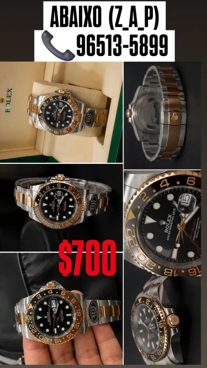 Relógio ROLEX GMT MASTER II ROOT BEER MISTO (AUTOMÁTICO) - Foto 2