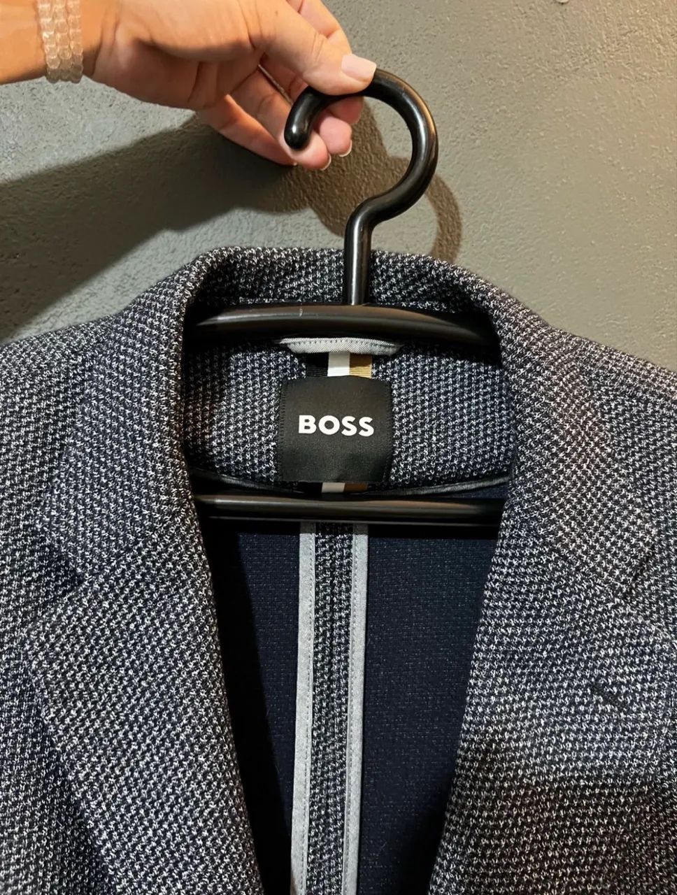 Blazer HUGO BOSS em tecido micro-padronizado - Foto 5
