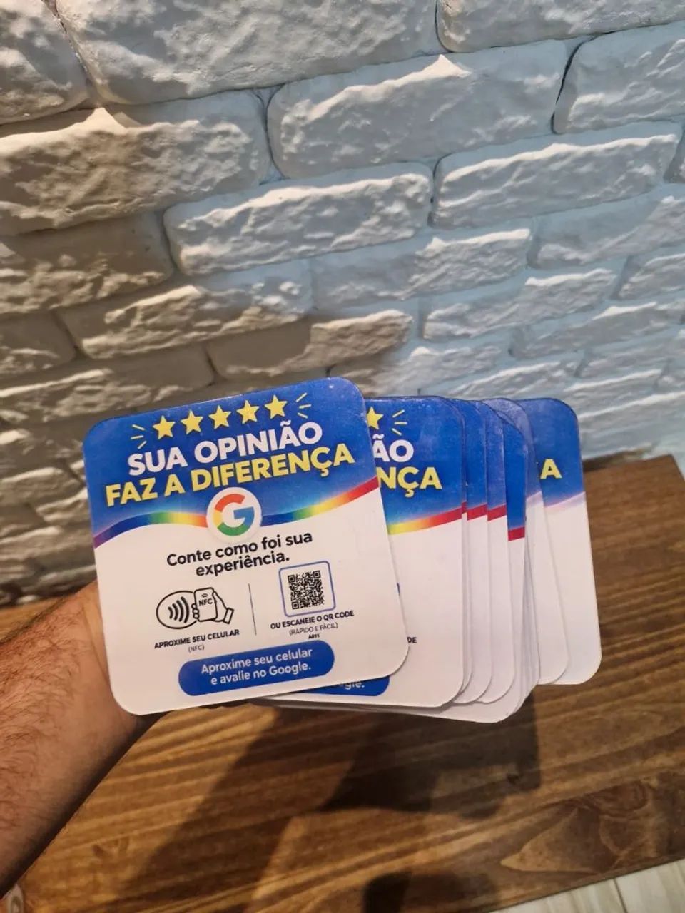 PLACA NFC + QR COD AVALIAÇÃO GOOGLE  - Foto 4
