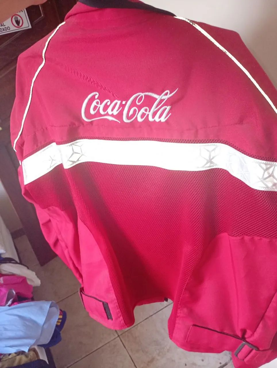 Jaqueta de motoqueiro coca-cola  - Foto 4