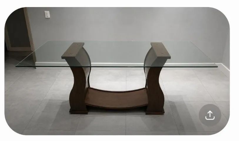 Mesa de jantar retangular 6 lugares