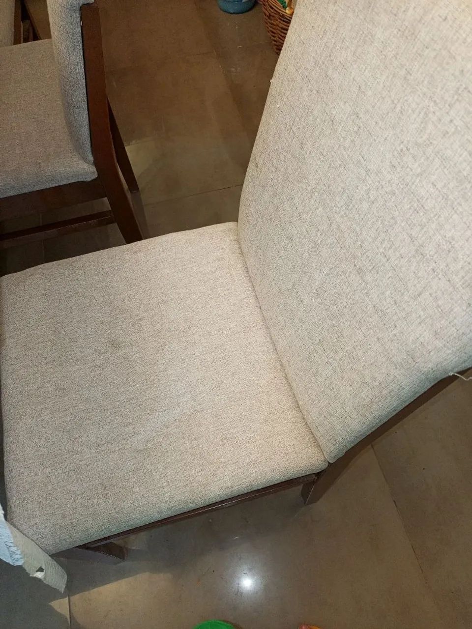 Mesa de vidro com 8 cadeira almofadada " brinde uma cama box solteiro" - Foto 4