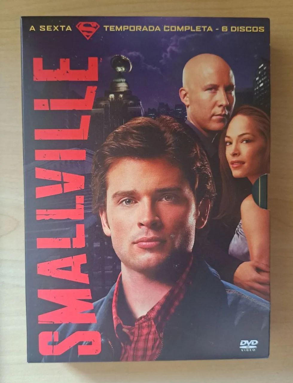 DVDs Smallville Sexta Temporada DC Comics 6 discos como novos