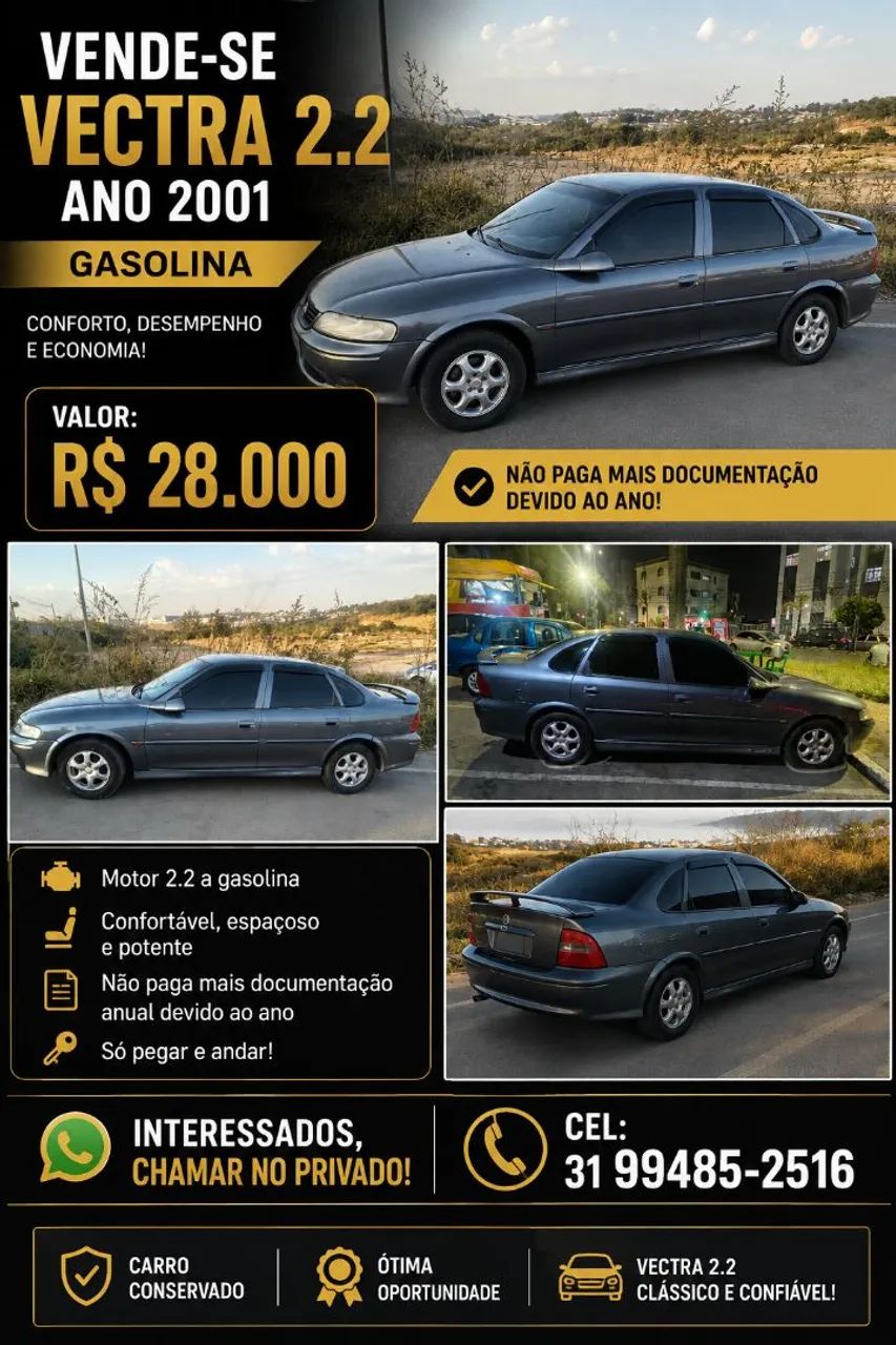 Chevrolet Vectra GL 2.2 MPFI Milenium 2001