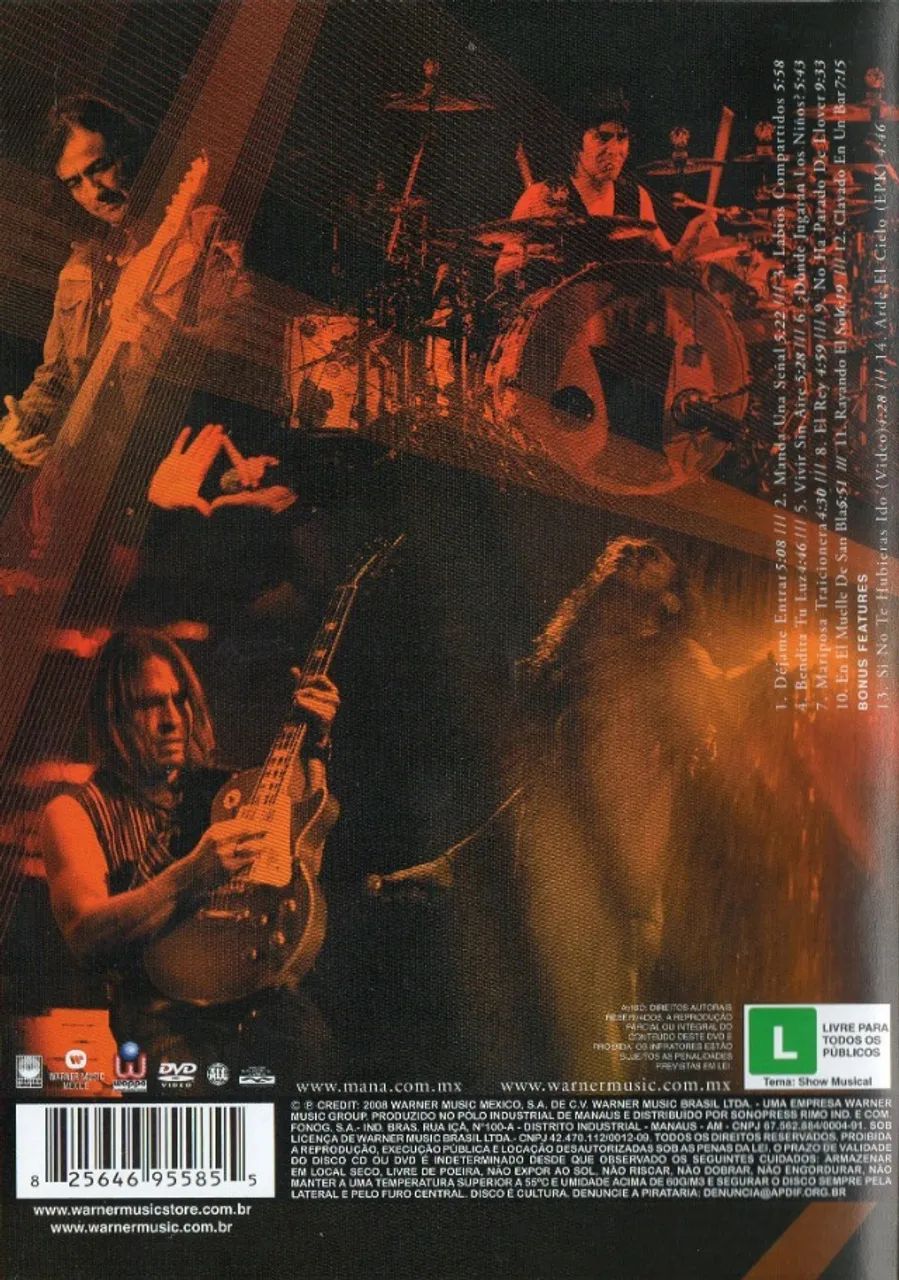Dvd Maná - Arde El Cielo Vivo - Foto 2