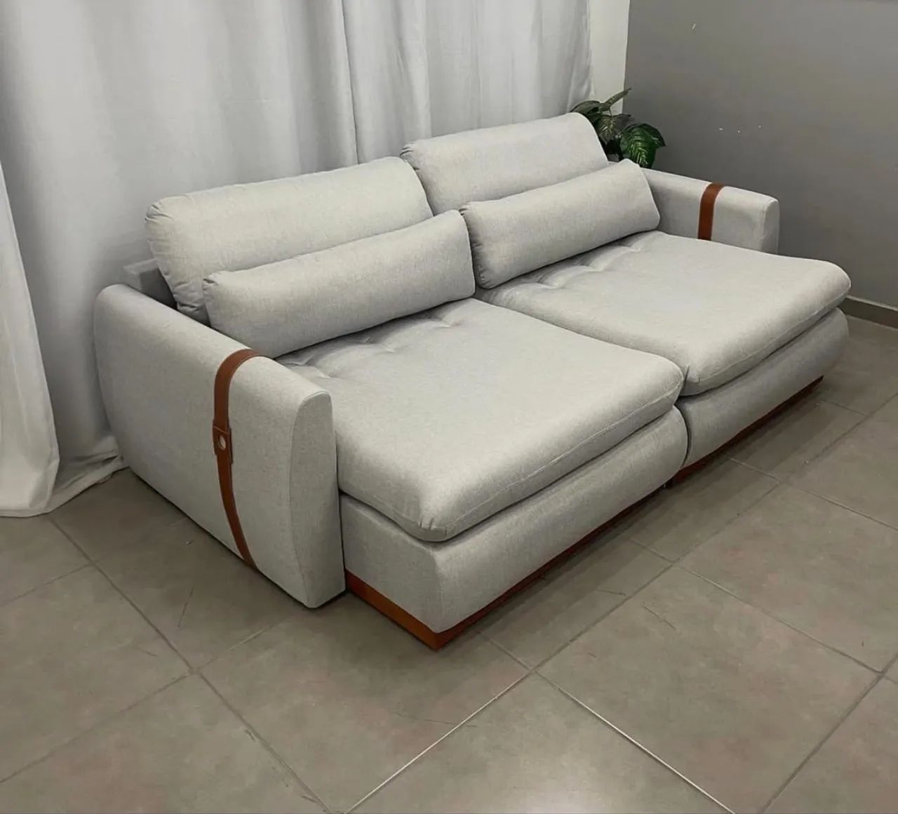Sofá Theo Modelo 3 em 1 / SOFÁ CAMA, RETRÁTIL E RECLINÁVEL/ Largura 2.30 - Foto 2