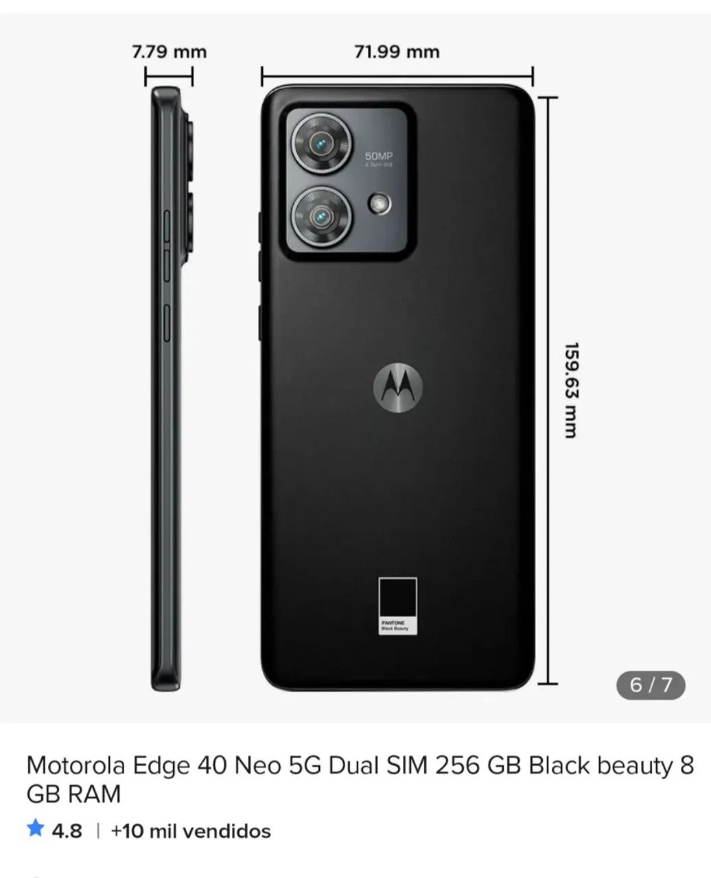 Celular Motorola Edge40 neo 5G - Foto 2