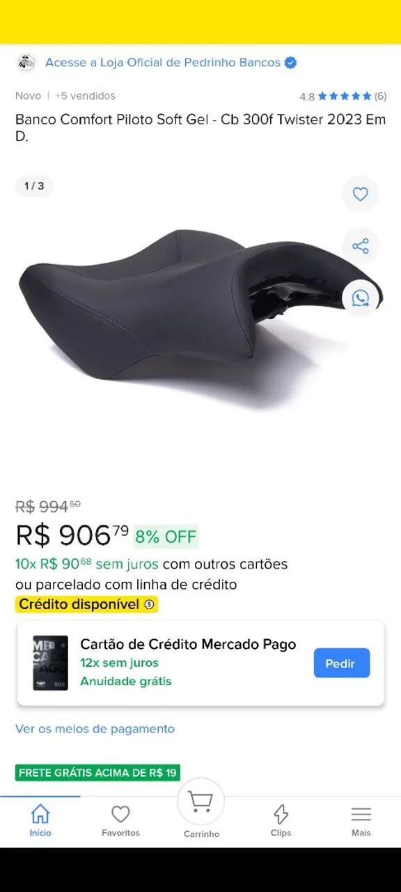 Banco conforto Twister CB300F  - Foto 3
