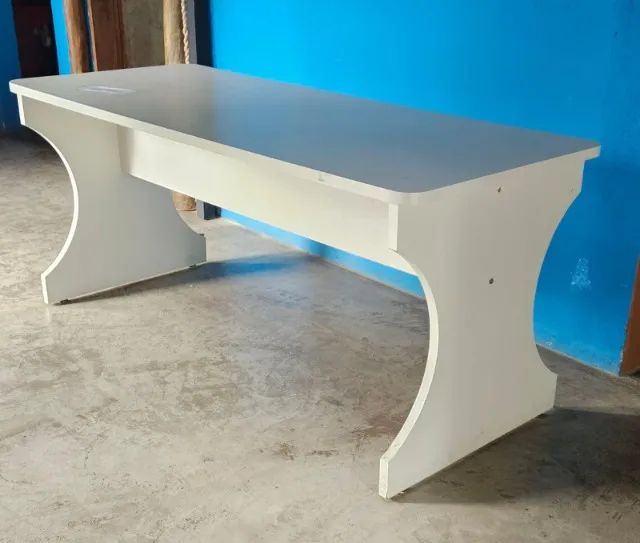 MESA EM MDF BRANCO - Foto 2