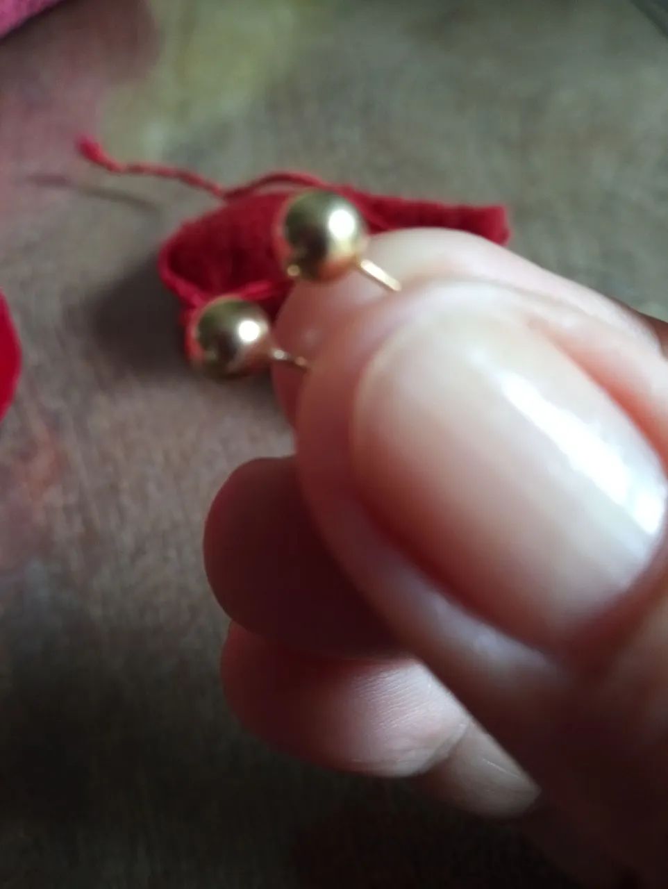 Brinco de ouro 18k 
