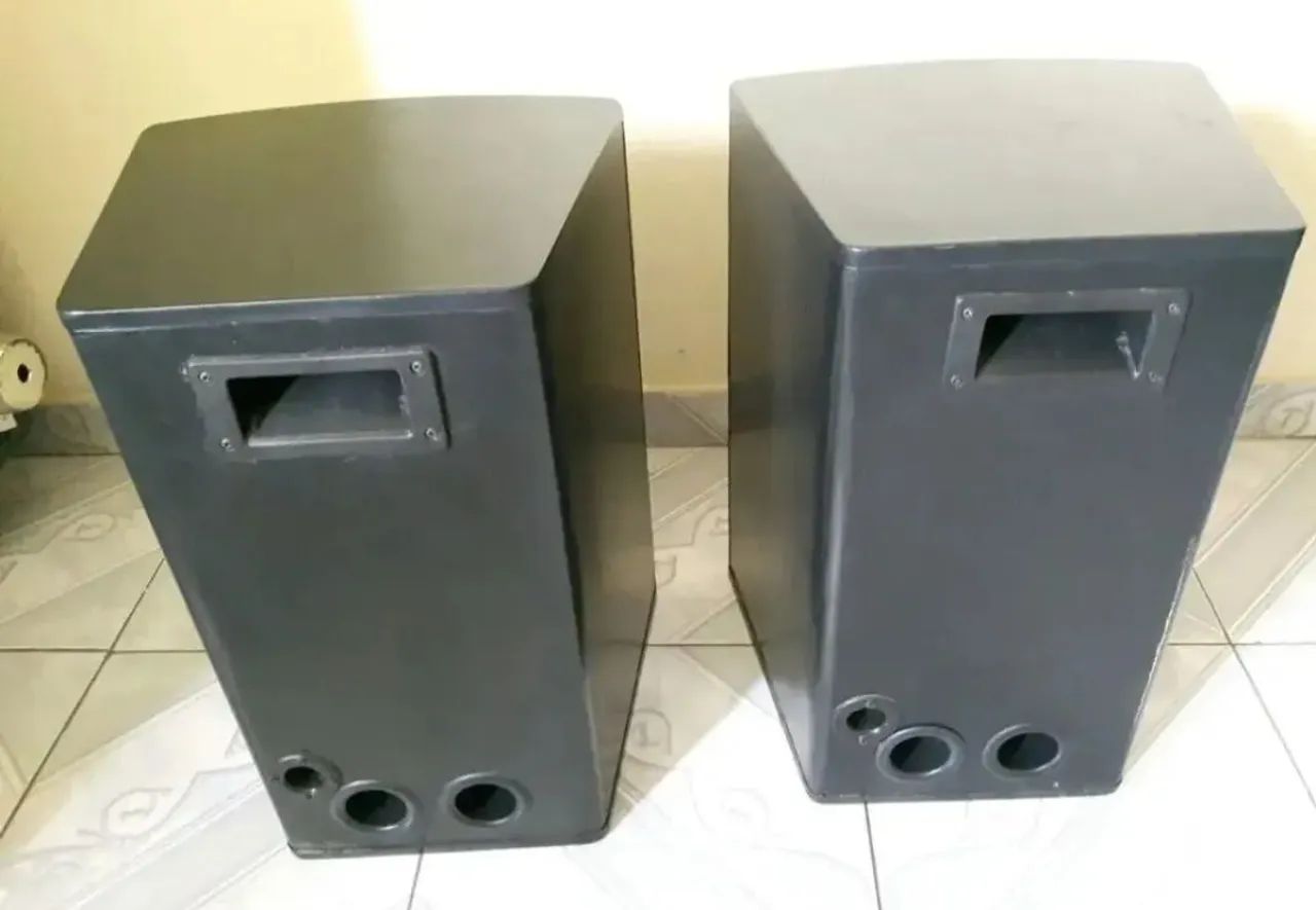 Par de caixa acustica 80 watts 8 ohms madeira naval  - Foto 2