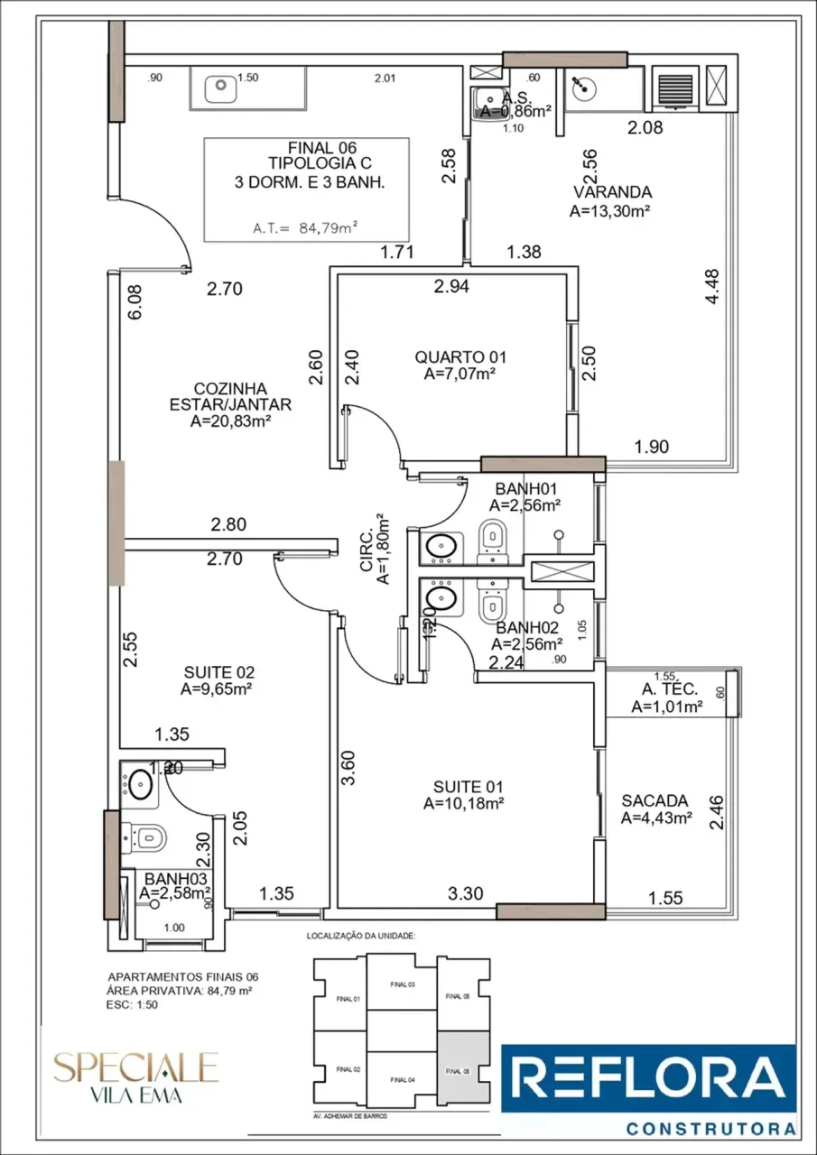 PLANTA 84m²