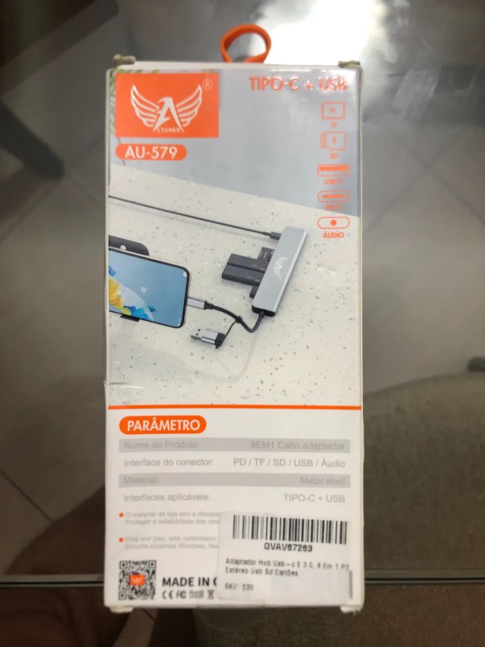 Adaptador HUB Usb usb-c 3.0 8em1 - Foto 2