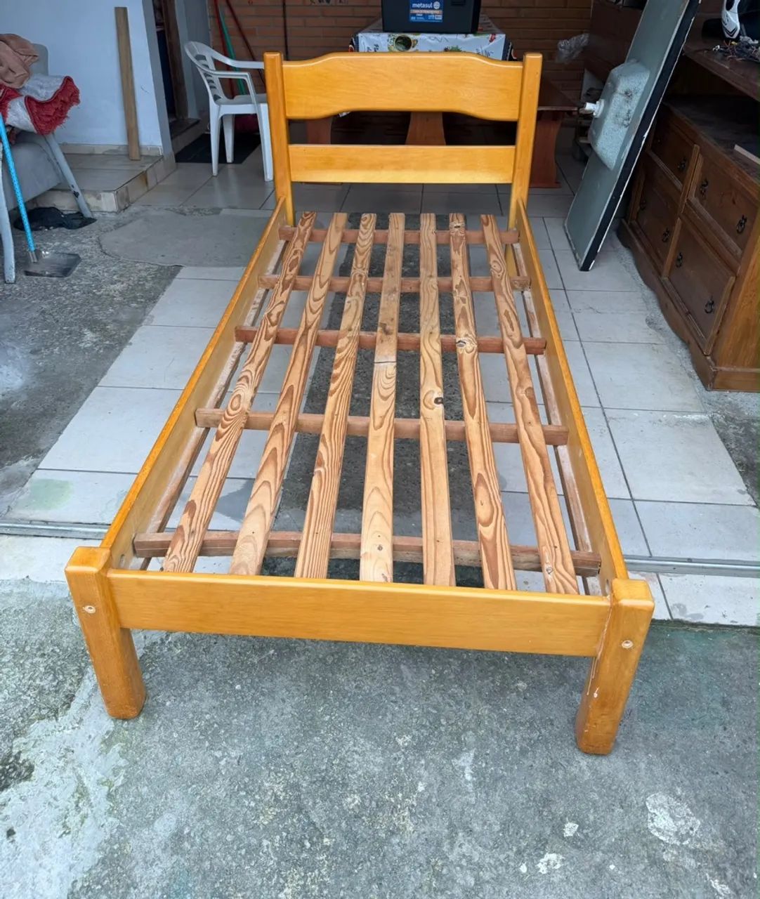 Cama de solteiro madeira - Foto 2