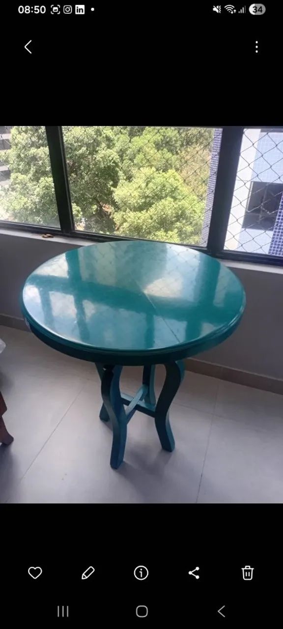 Mesa em madeira maciça  - Foto 2