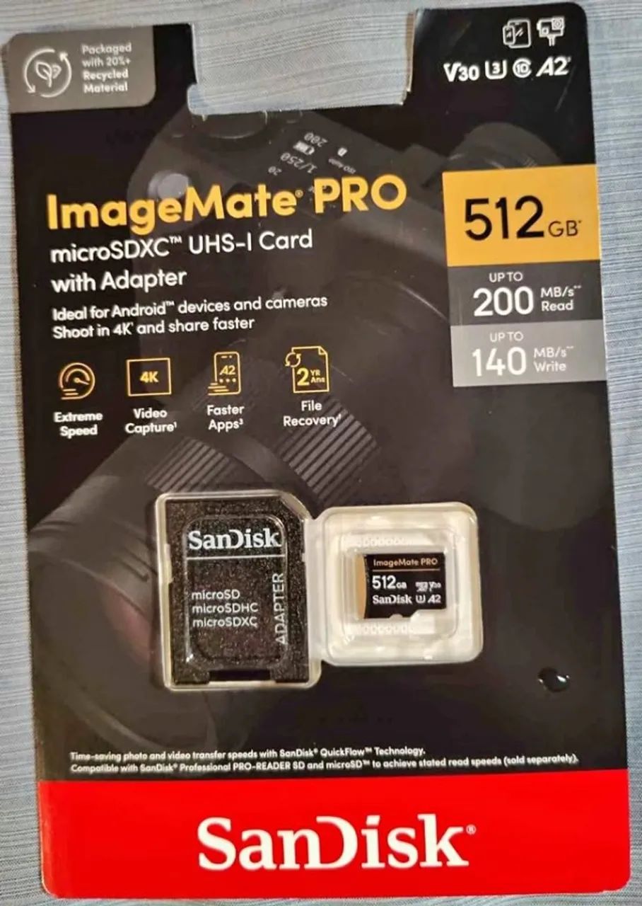SanDisk 512GB ImageMate Pro MicroSDXC UHS-1 - 200mbps - Foto 4