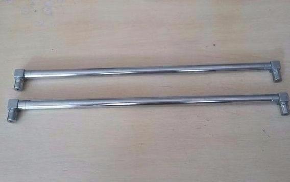 2 puxadores de aço inoxidável 36