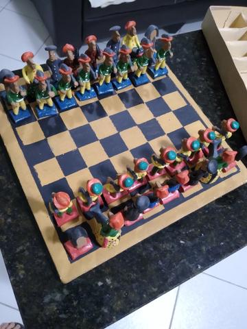 Tabuleiro de Xadrez Artesanal - Foto 4