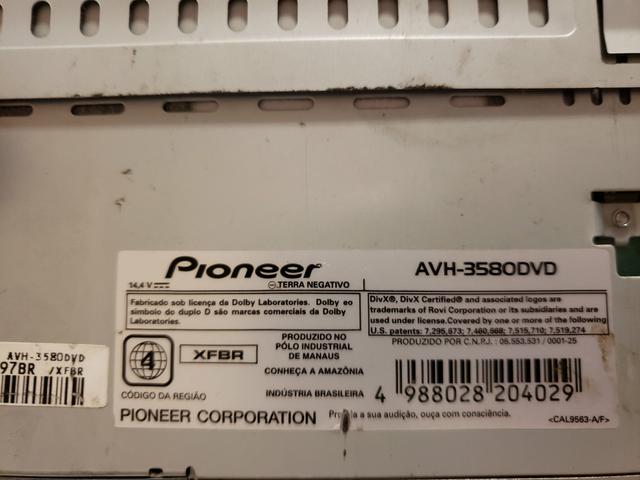 Dvd automotivo Pioneer Retrátil - Foto 2