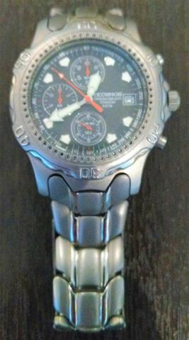 Relógio Technos Chronograph Titanium - Retro - Conservadíssimo!!! - Foto 5