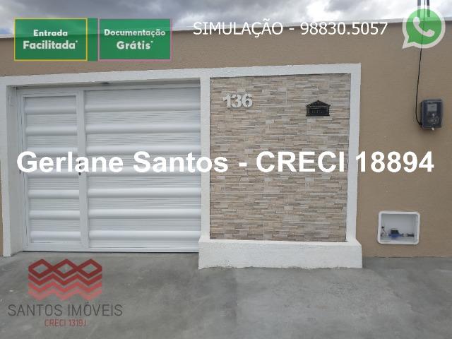 Escritura Grátis Casa 02 Quartos, 2 banheiros, 2 garagens