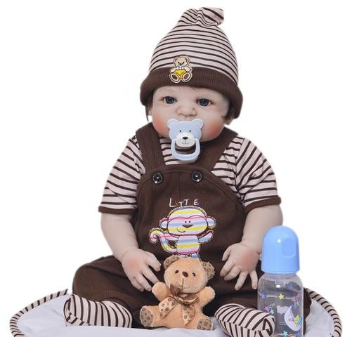 Bebe reborn menino 100 %silicne