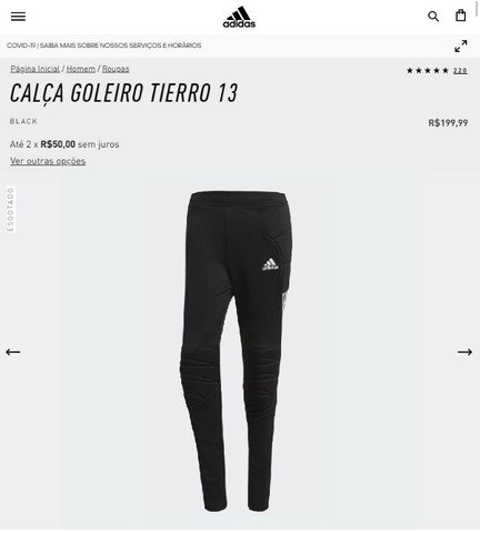 calça goleiro tierro 13