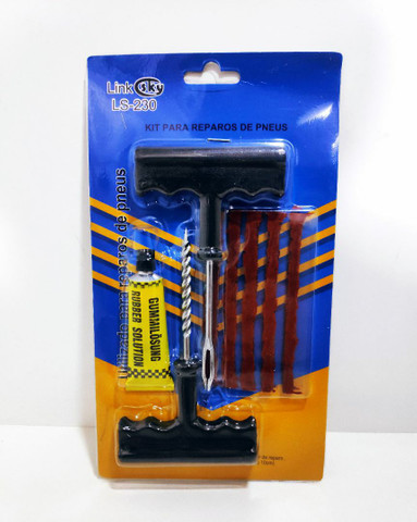 Kit remendo reparo de pneus com 5 macarrões