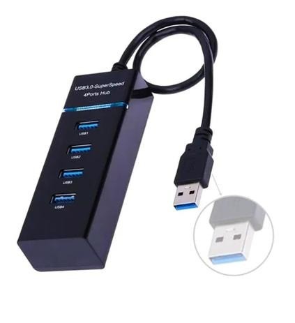 Hub Usb 3.0 4 Portas Rápido 5.0 Gbps