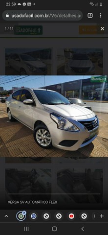 CARRO É ZERO VERSA 1.6 AUTOMATICO