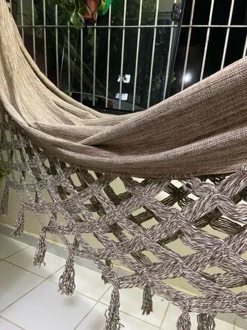 Rede Casal Varanda em Escama Macramê  - Foto 3
