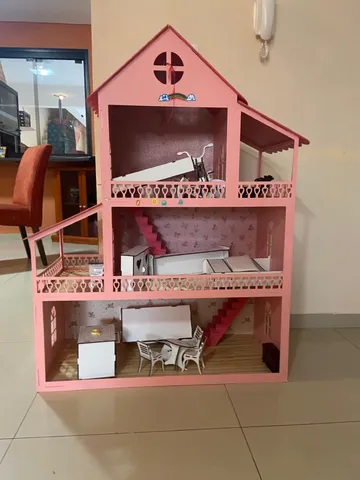 Casa Da Barbie Barata Mdf 60 Cm Altura