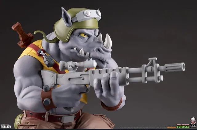 Rocksteady TMNT PCS Sideshow Tartarugas Ninja