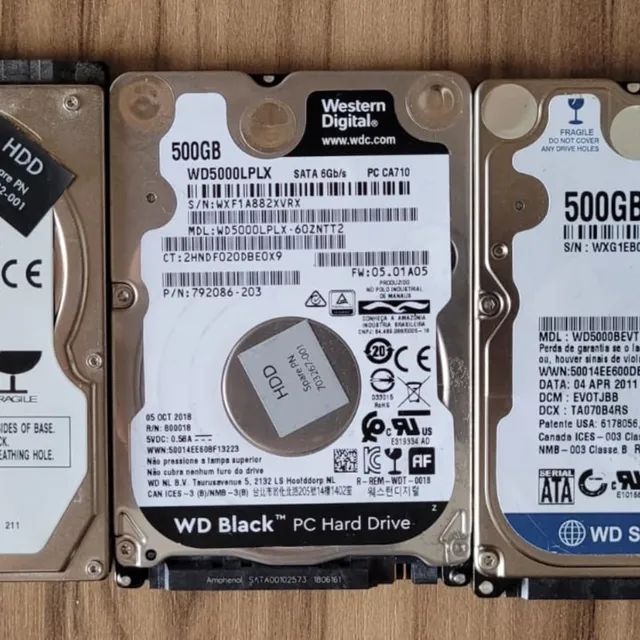 HD de 500gb novos