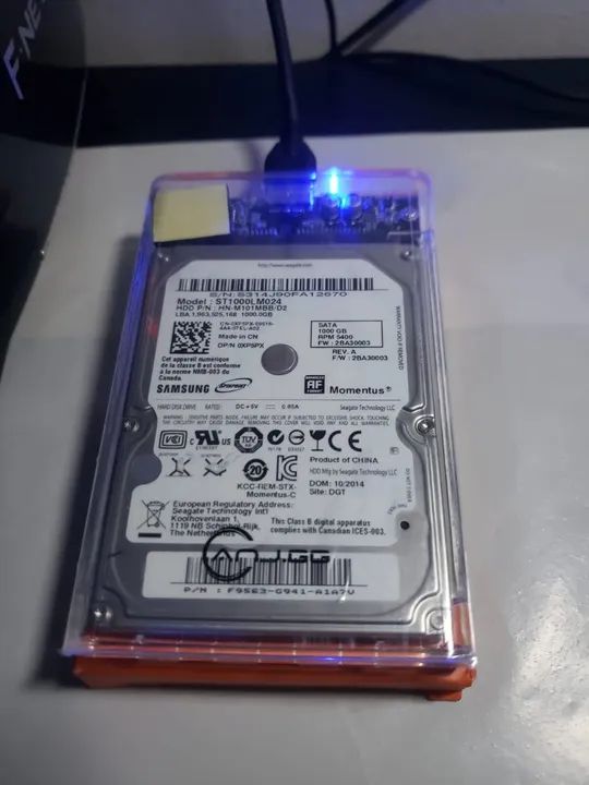 HD 1000GB Externo Samsung Momentus em Perfeito estado de funcionamento